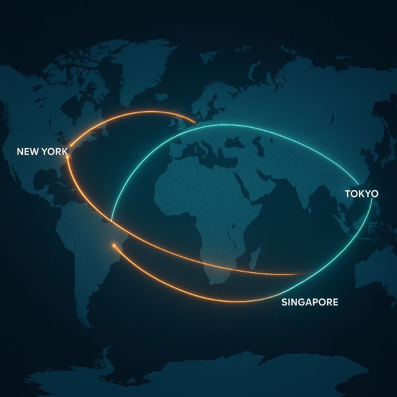 Mạng lưới kết nối các sàn giao dịch tài chính toàn cầu