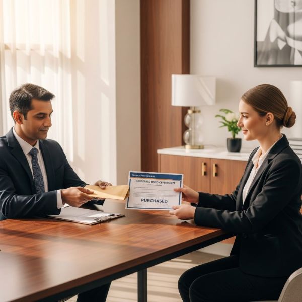 Nhà đầu tư trao tiền mua trái phiếu doanh nghiệp có biên nhận