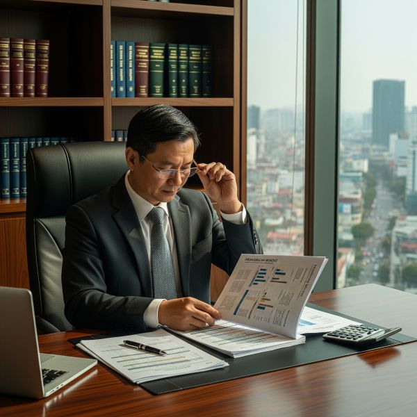 Giám đốc tài chính duyệt báo cáo trích lập dự phòng doanh nghiệp