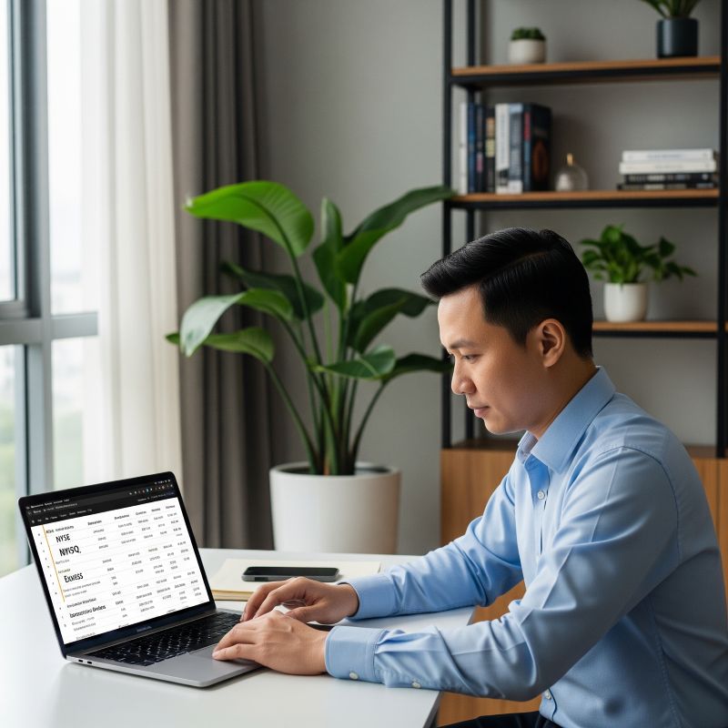Nhà đầu tư Việt nghiên cứu sàn chứng khoán quốc tế uy tín tại nhà