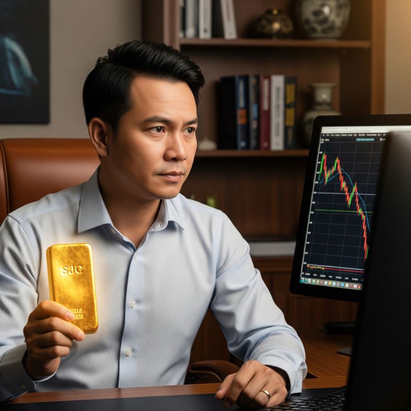 Nhà đầu tư Việt mua vàng khi giá giảm sâu để bắt đáy