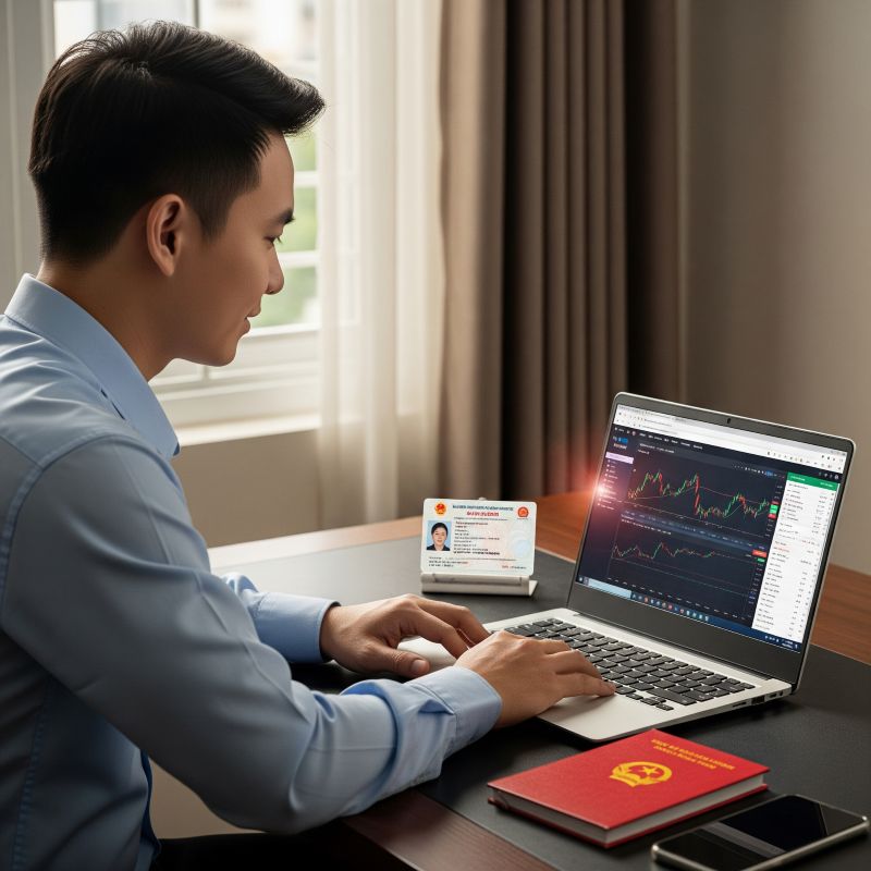 Nhà đầu tư Việt đang mở tài khoản chứng khoán online tại nhà