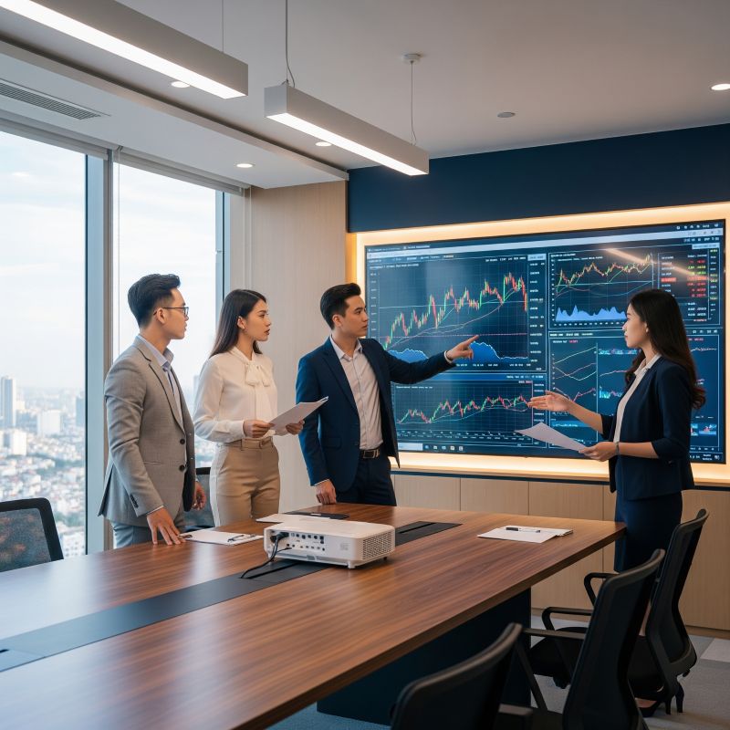 Chuyên gia tài chính Việt Nam họp bàn phân tích cổ phiếu năm 2025