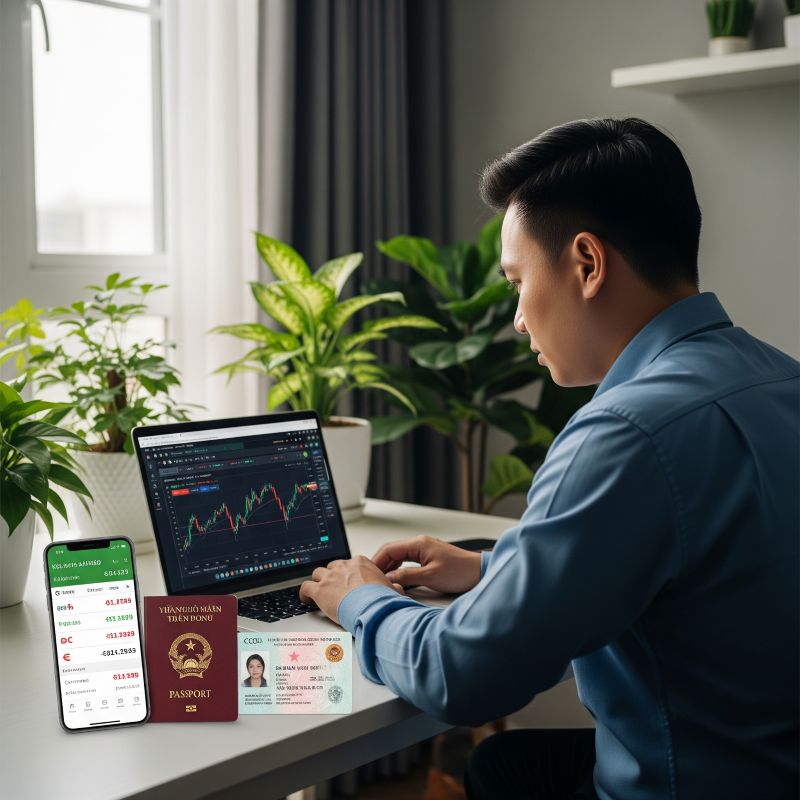Nhà đầu tư Việt tìm hiểu giao dịch cổ phiếu Mỹ qua sàn quốc tế tại nhà