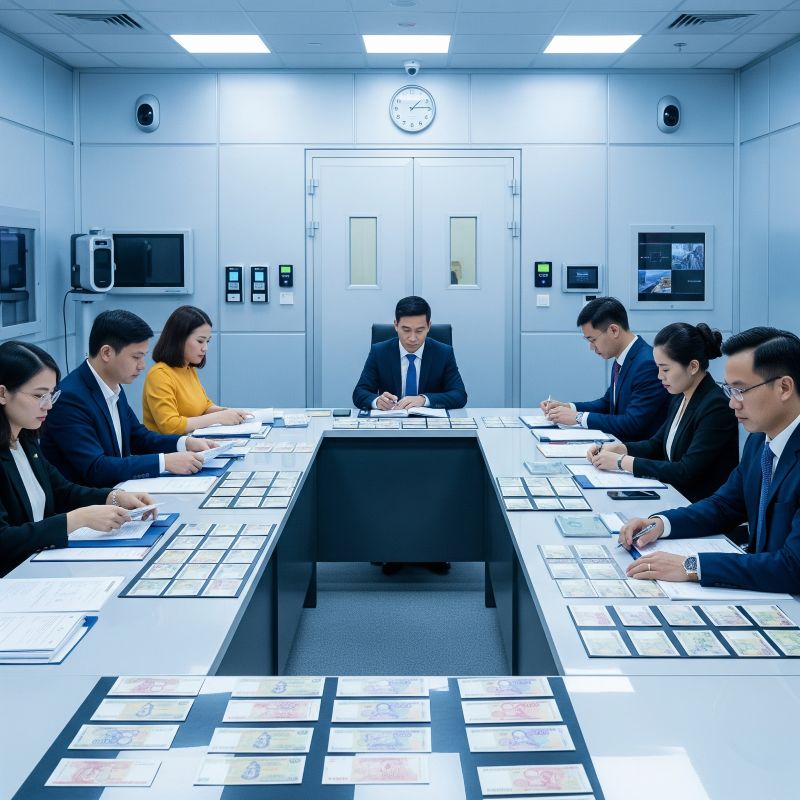 Quy trình kiểm tra mẫu tiền tại Ngân hàng Nhà nước Việt Nam