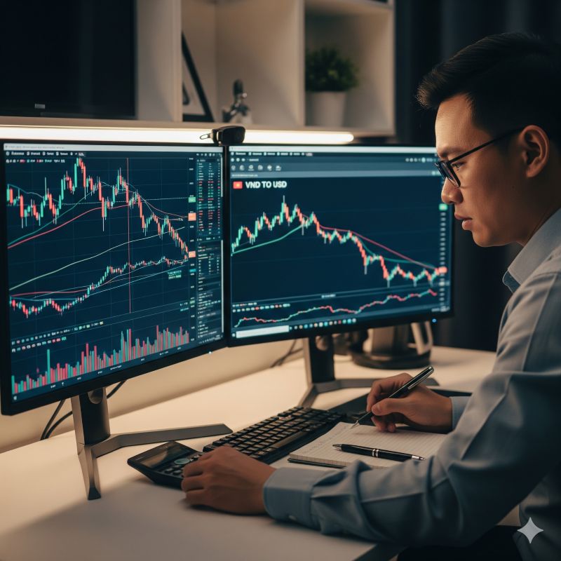 Nhà đầu tư Việt phân tích cổ phiếu và tỷ giá khi đầu tư quốc tế