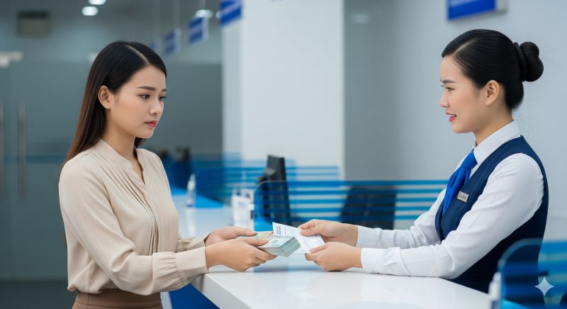 Khách hàng rút tiền tiết kiệm trước hạn với cảm giác tiếc nuối