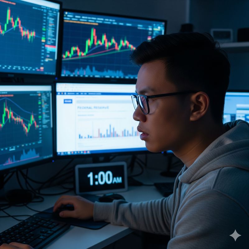 Trader Việt Nam theo dõi công bố lãi suất Fed lúc rạng sáng