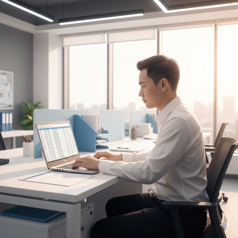 Kế toán tính doanh thu ròng trên bảng tính tài chính văn phòng