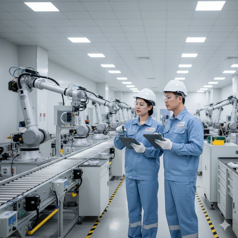 Nhà máy hiện đại ứng dụng công nghệ để tối ưu chi phí sản xuất