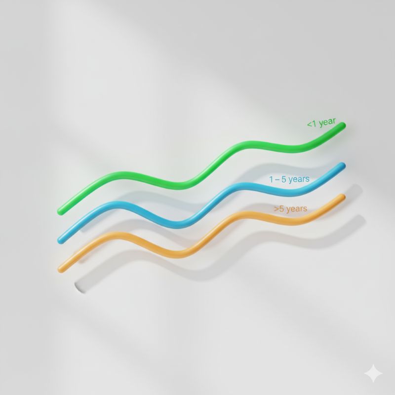 Biểu đồ so sánh kỳ hạn và lãi suất trái phiếu chính phủ