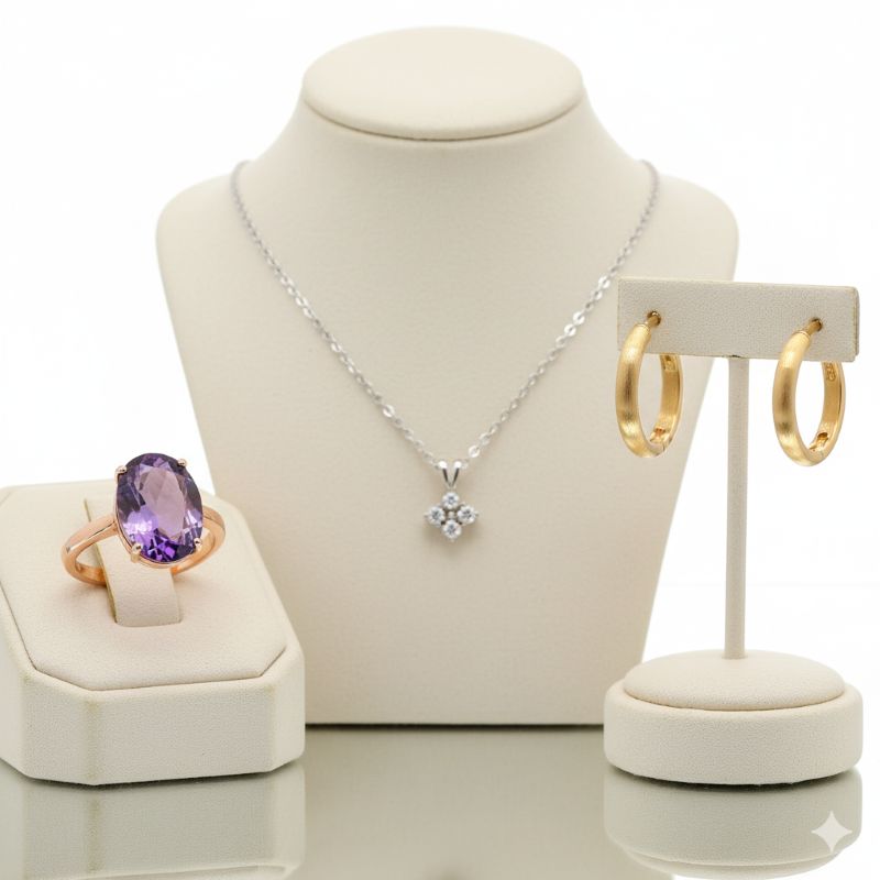 Trang sức vàng 333 đa dạng mẫu mã vàng hồng, vàng trắng