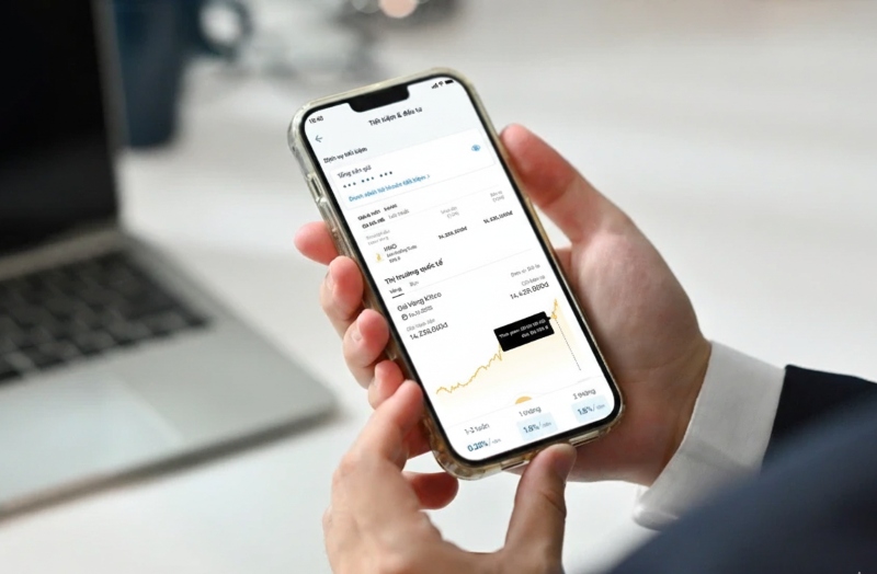Mua vàng trên ứng dụng HVA