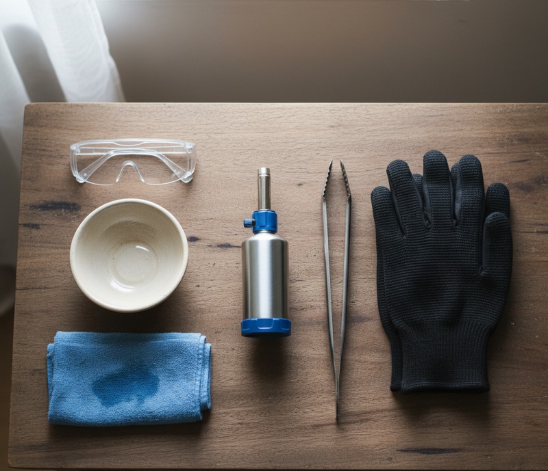 Bộ dụng cụ thử vàng bằng lửa đầy đủ và an toàn tại nhà