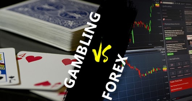 So sánh giữa đầu tư forex và chơi cờ bạc trong casino
