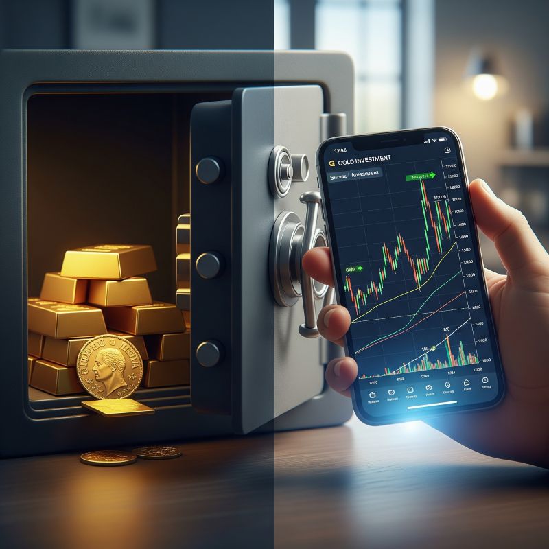 So sánh vàng vật chất và đầu tư vàng kỹ thuật số