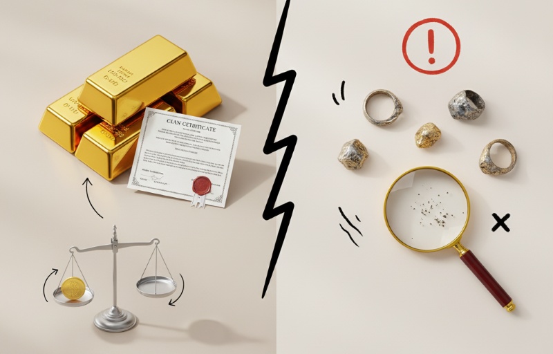 So sánh vàng đúng tuổi và vàng non tuổi