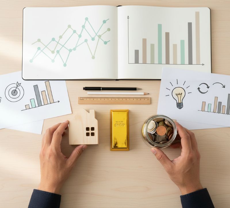 Tài sản tăng trưởng: nhà mini, vàng, lọ tiền