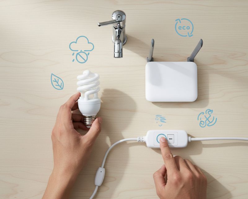 Kiểm soát chi phí điện, nước, internet với biểu tượng tiết kiệm năng lượng