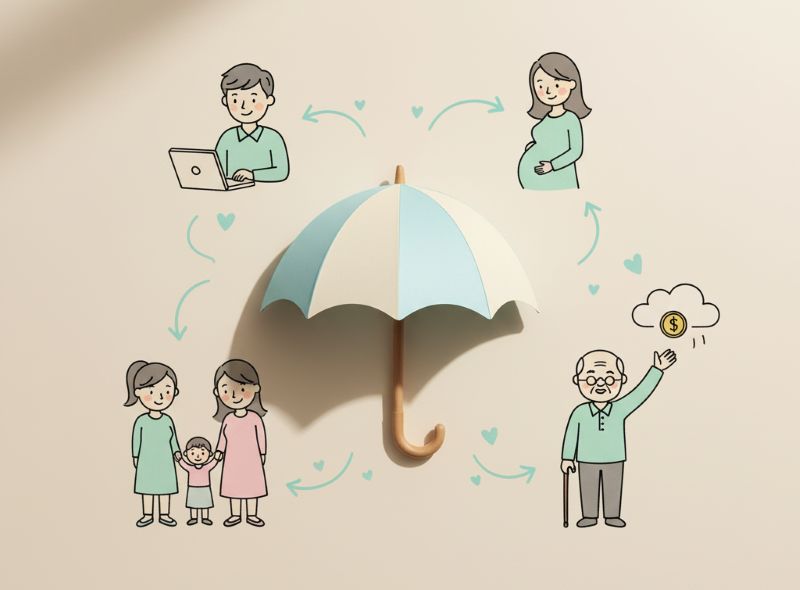 Hành trình an sinh xã hội với biểu tượng chiếc ô bảo vệ