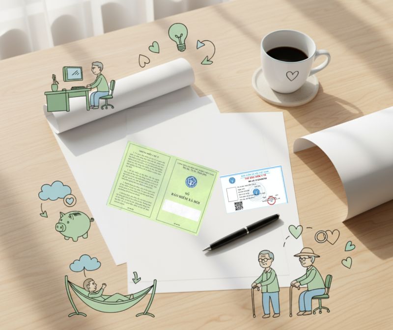 Sổ bảo hiểm xã hội và thẻ bảo hiểm y tế