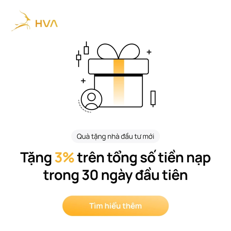 Tặng ngay 3% tổng giá trị nạp lần đầu trong 30 ngày