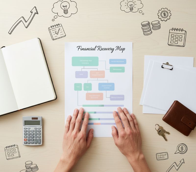 Xem xét kế hoạch xử lý nợ xấu trên bàn làm việc