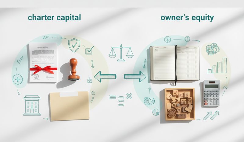 So sánh vốn điều lệ và vốn chủ sở hữu